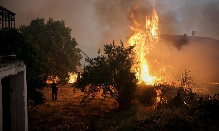 Φωτιά Εύβοια: Εικόνες «Αποκάλυψης» στα χωριά Μακρυμάλλη και Kοντοδεσπότι (vids)