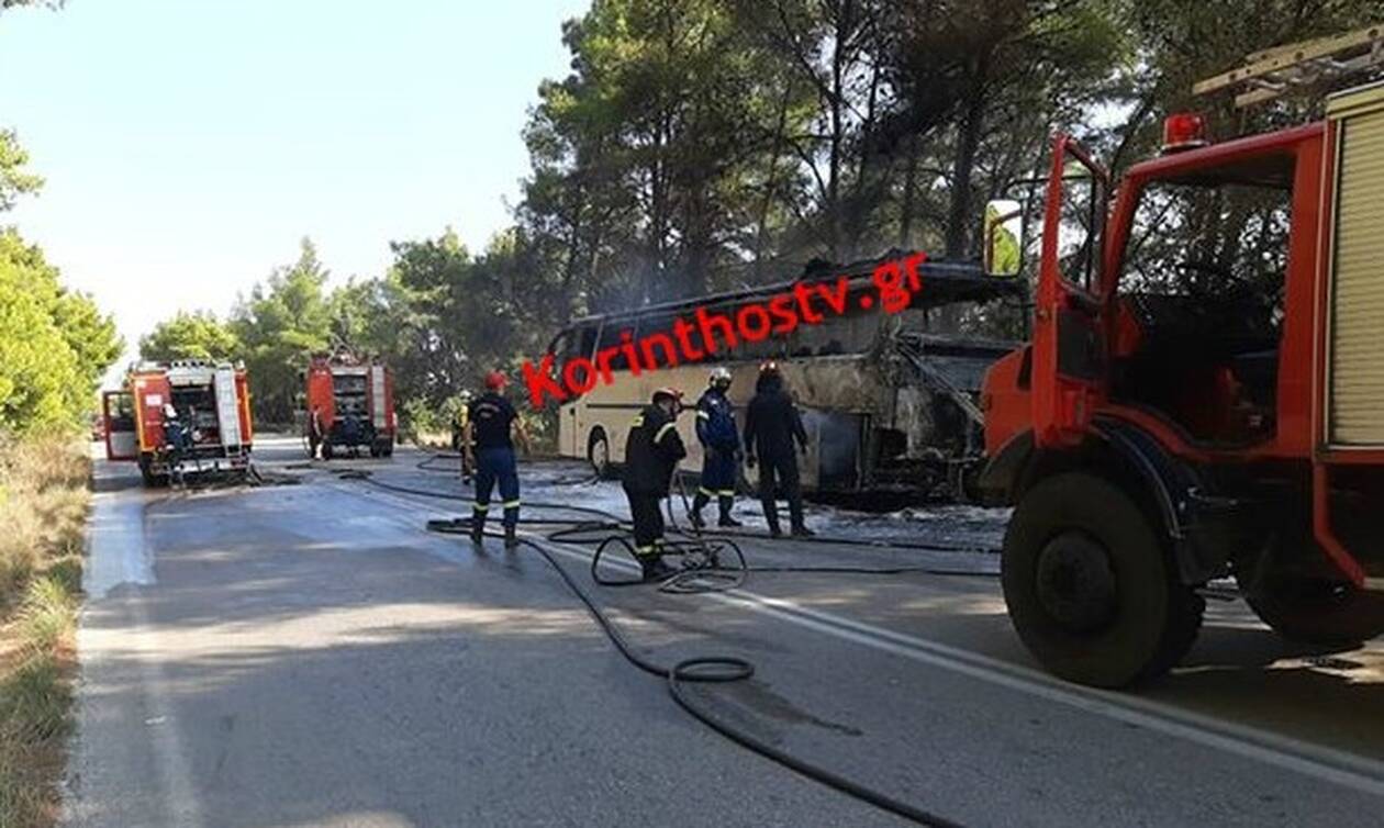 Συναγερμός στην πυροσβεστική: Φωτιά σε λεωφορείo στην Εθνική Οδό Πρέβεζας- Ηγουμενίτσας 