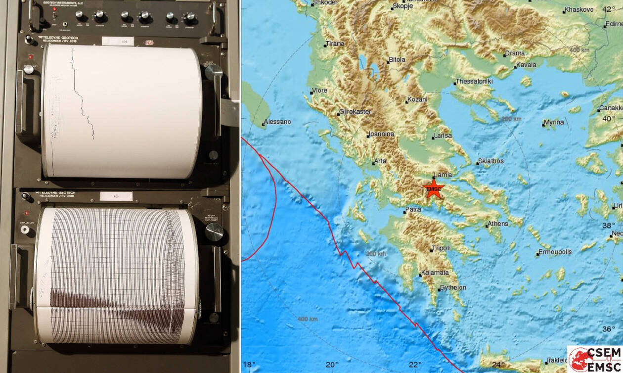 Σεισμός μεταξύ Αμφίκλειας και Λαμίας - Αυτό είναι το μέγεθος της δόνησης (pics)