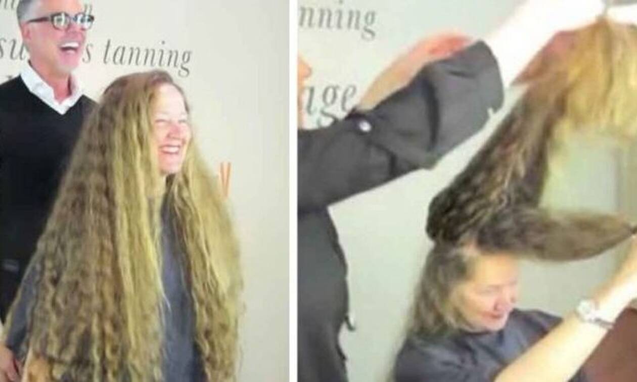 Βίντεο: Μάκραινε τα μαλλιά της για 20 χρόνια συνεχώς - Δείτε τι έγινε όταν τα έκοψε!