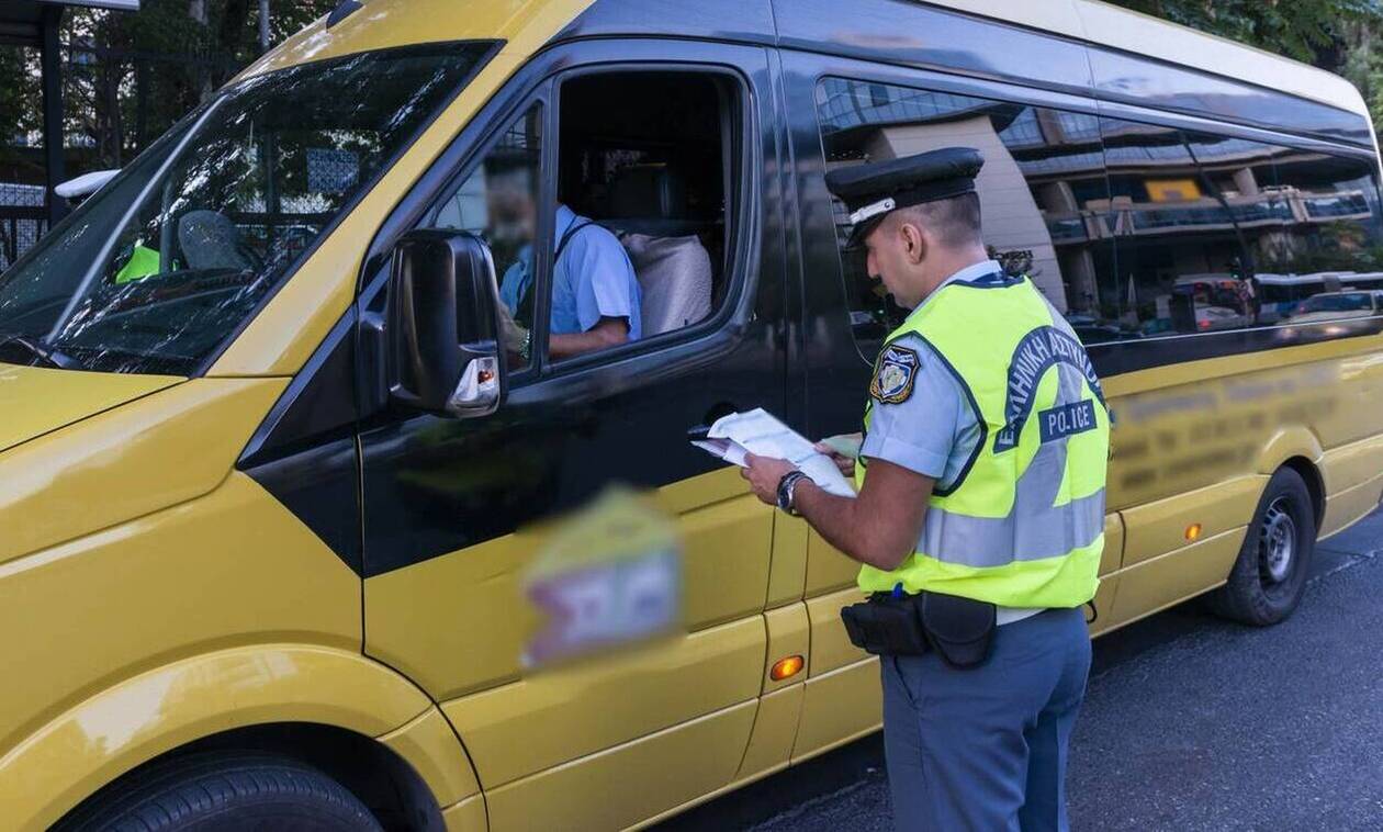 Θεσσαλονίκη: Συνολικά 22 παραβάσεις σε σχολικά λεωφορεία διαπίστωσαν αστυνομικοί
