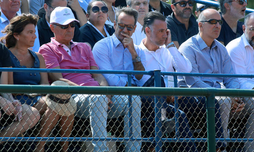 Στο Davis Cup ο Κυριακός Μητσοτάκης για να παρακολουθήσει τον Στέφανο Τσιτσιπά