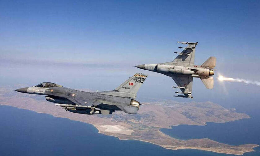 Νέες τουρκικές παραβιάσεις στο Αιγαίο με τρεις εικονικές αερομαχίες 