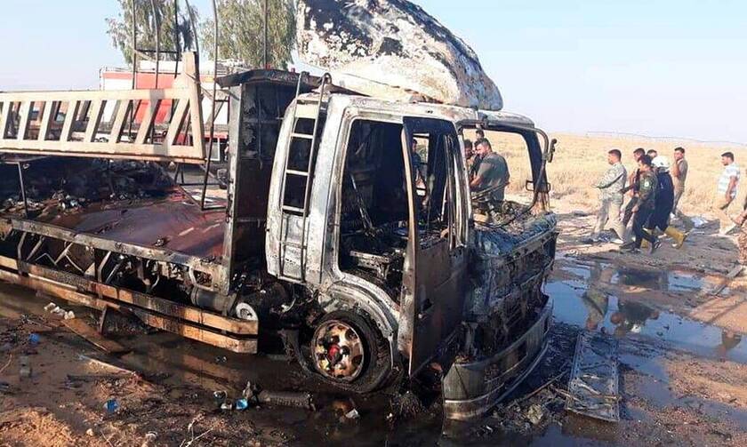 «Λουτρό» αίματος στο Ιράκ: Δώδεκα νεκροί από έκρηξη βόμβας μέσα σε λεωφορείο στην Κερμπάλα
