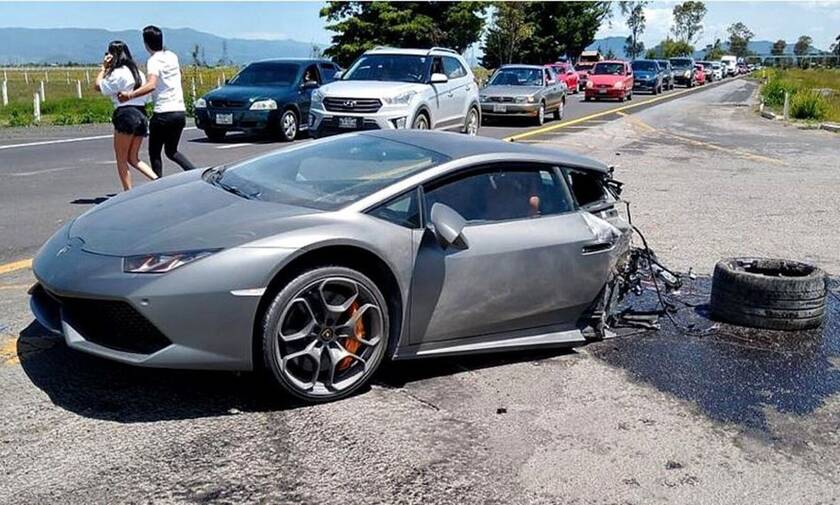 Mία Lamborghini Huracán κόβεται στα δύο σε ατύχημα! (vid)