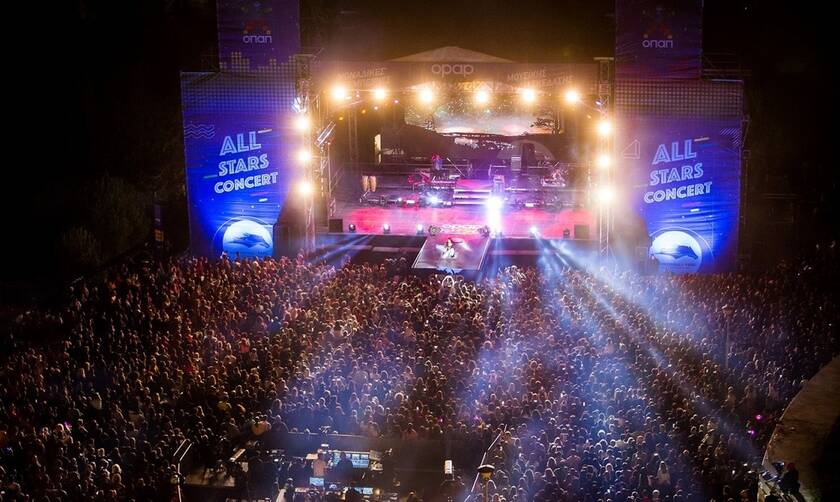 Αll Stars Concert: Ρουβάς, Παπαρίζου και Φουρέιρα ξεσήκωσαν περισσότερους από 12.000 θεατές