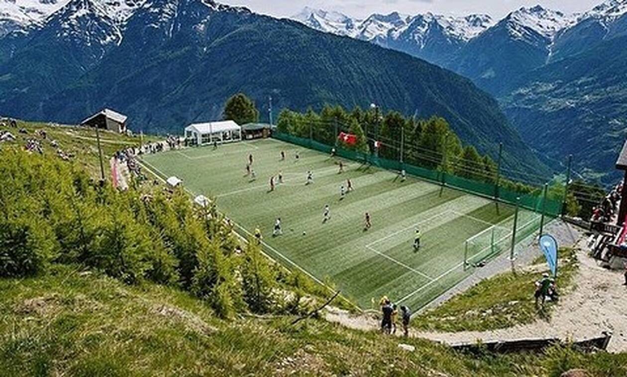 Αυτό είναι το ψηλότερο γήπεδο στην Ευρώπη (pics+vid)