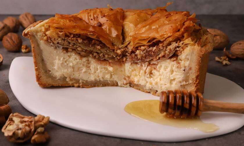 Η συνταγή της ημέρας: Cheesecake με μπακλαβά