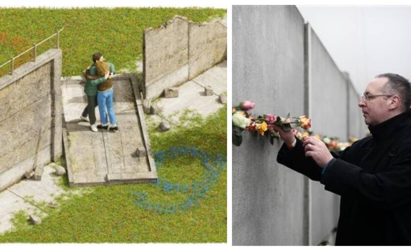 30η επέτειος από την πτώση του Τείχους του Βερολίνου: Δείτε το doodle της Google (pics)