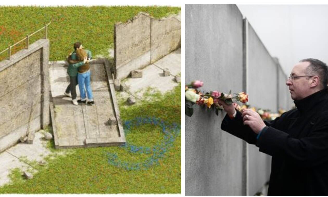 30η επέτειος από την πτώση του Τείχους του Βερολίνου: Δείτε το doodle της Google (pics)