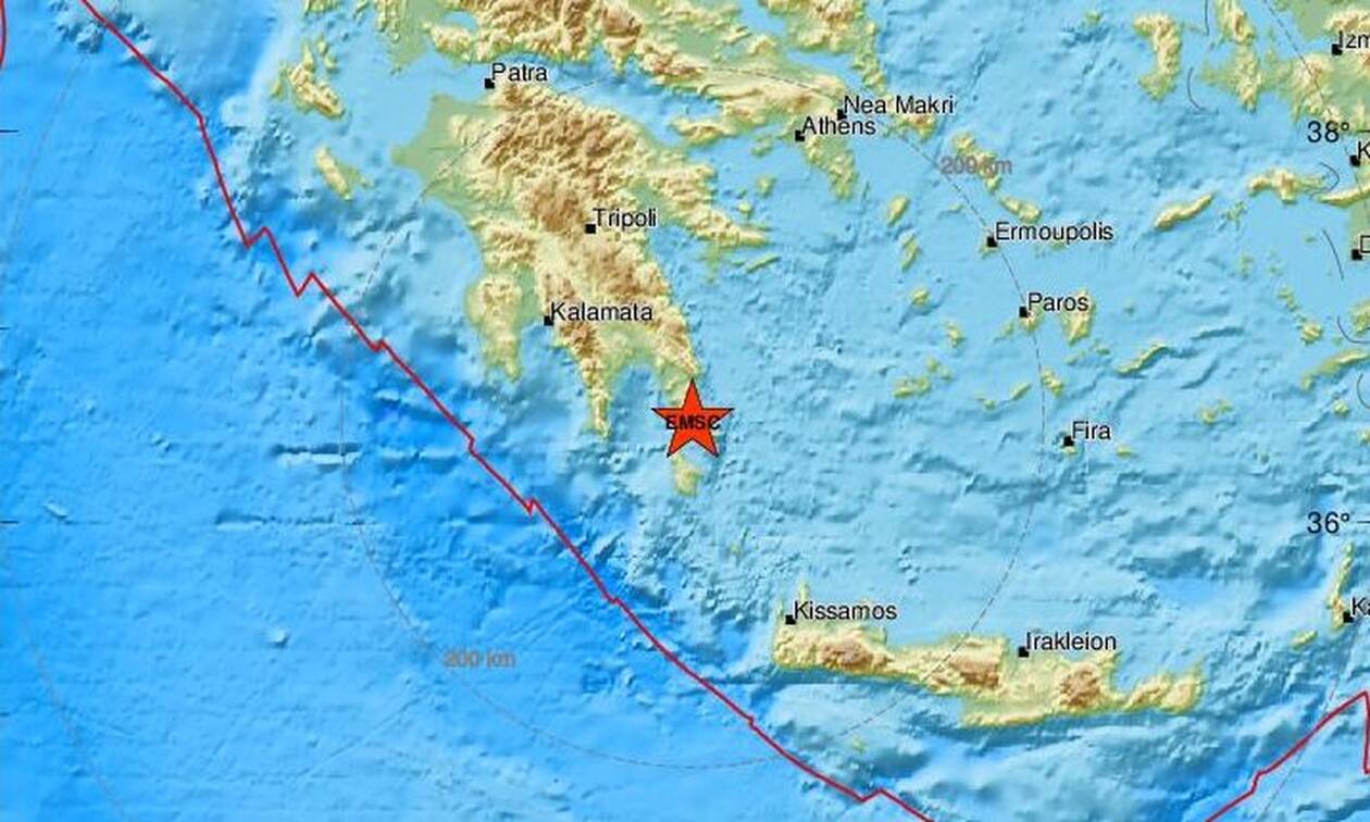 Σεισμός κοντά στη Νεάπολη Λακωνίας (pics)