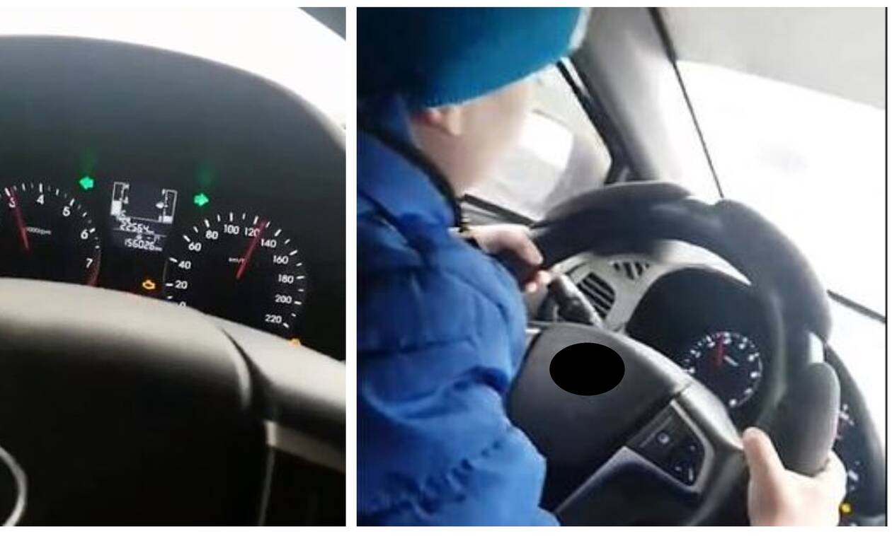 Βίντεο-σοκ: Άφησε τον 6χρονο γιο της να… οδηγεί με 130χλμ/ώρα