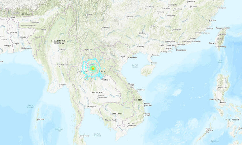Ισχυρός σεισμός στα σύνορα Λάος - Ταϊλάνδης