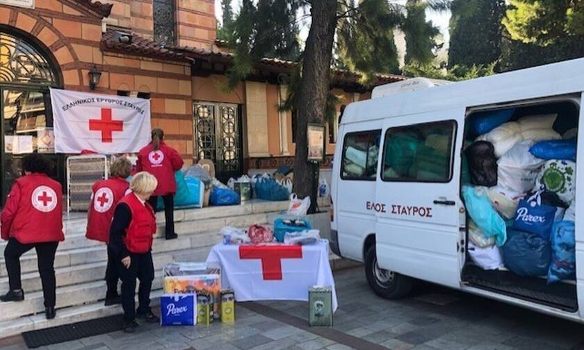 Ελληνικός Ερυθρός Σταυρός: Συγκινητική ανταπόκριση στη συλλογή ειδών πρώτης ανάγκης για την Αλβανία