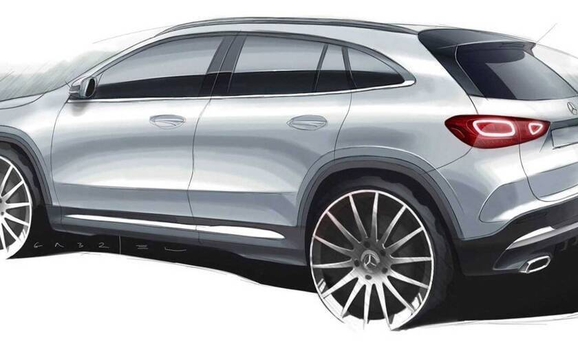 Eπίσημη εικόνα-teaser για τη νέα Mercedes-Benz GLA