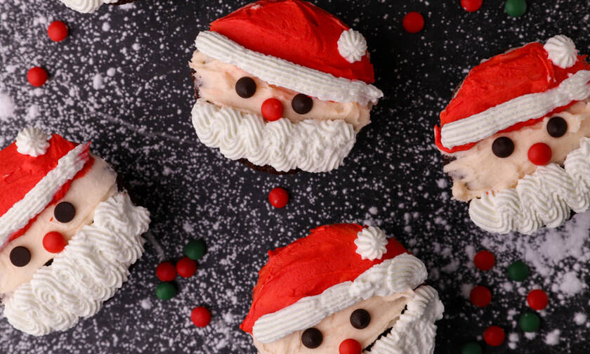 Η συνταγή της ημέρας: Cupcake Άγιος Βασίλης