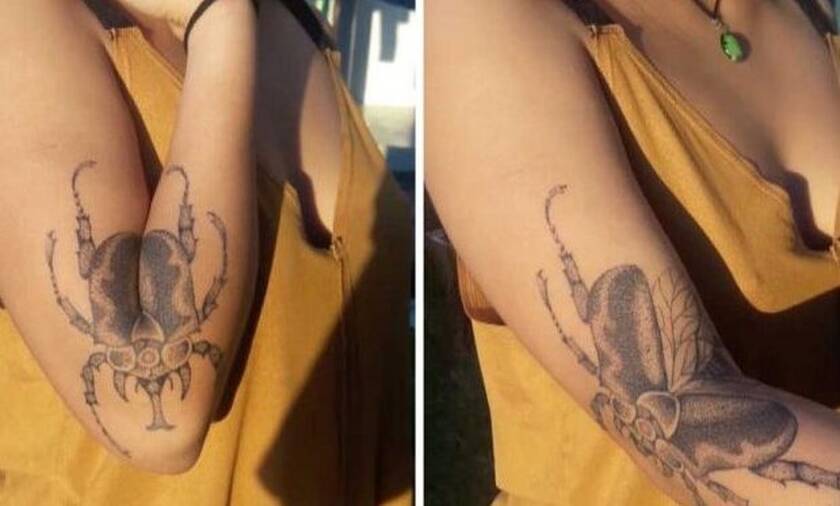Δείτε τι γίνεται στο τατουάζ όταν ανοιγοκλείνει τα χέρια της (video)