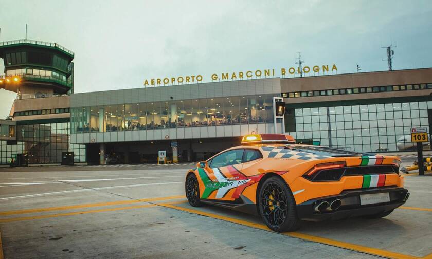 H Lamborghini Huracan θα έχει καθήκοντα αυτοκινήτου Follow Me στο αεροδρόμιο της Bologna