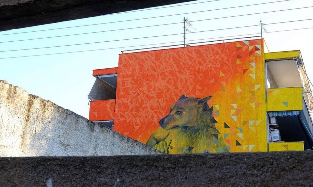 Βόλος: Υπέροχο γκράφιτι αφιερωμένο στα αδέσποτα ζώα (photos)