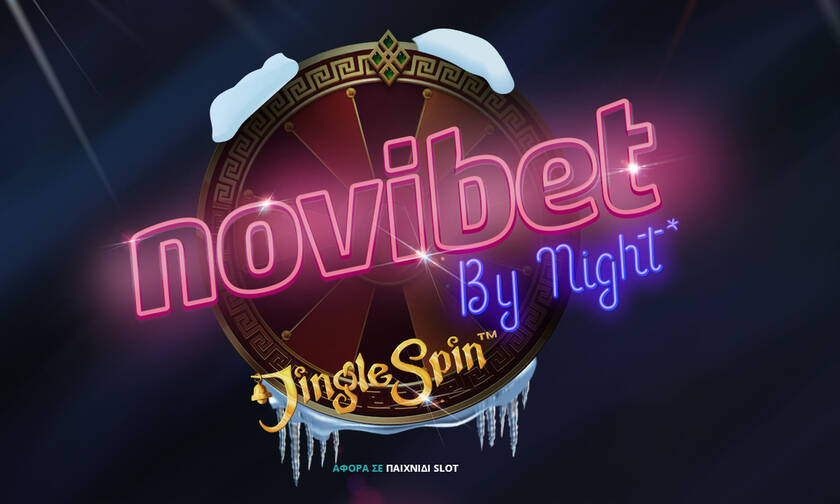 Novibet by Night* με τυχερό δωροτροχό* στο Jingle Spin!