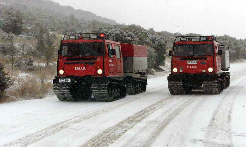 Pentelis-Neas Makris road section shut down because of snow