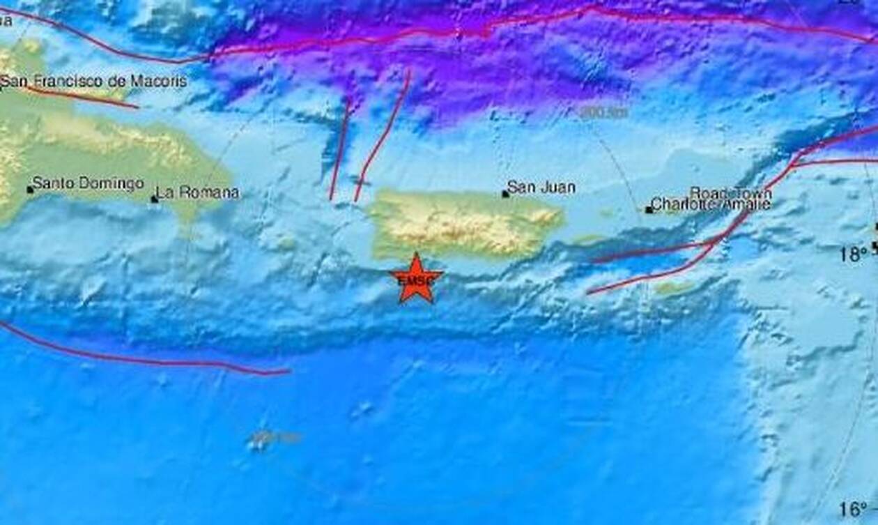 Ισχυρός σεισμός στο Πουέρτο Ρίκο