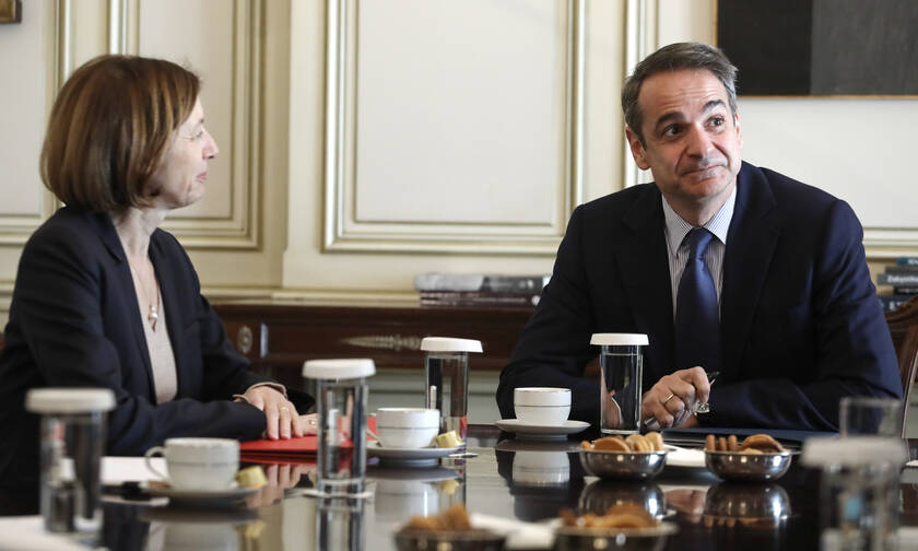 Συνάντηση Μητσοτάκη με τη Γαλλίδα υπουργό Άμυνας: Στο τραπέζι η αμυντική συνεργασία Ελλάδας-Γαλλίας 