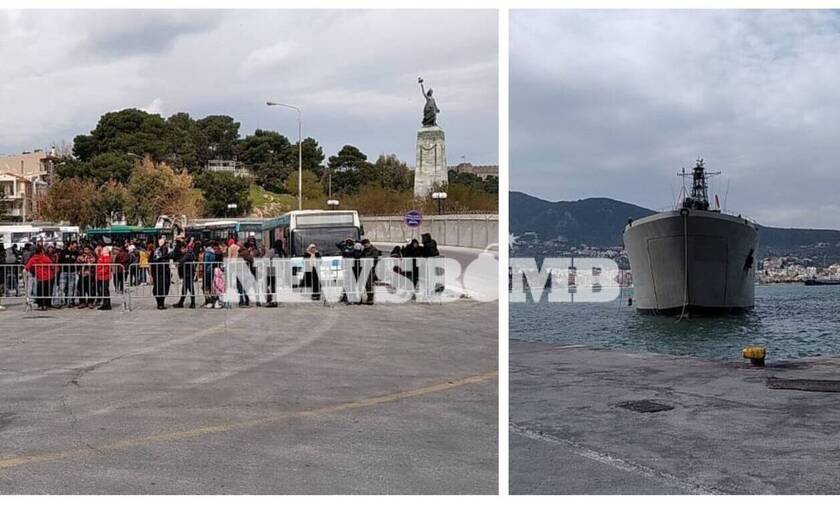 Μεταναστευτικό - Αποστολή Newsbomb.gr στη Μυτιλήνη: Εν αναμονή εντολών το αρματαγωγό «Ρόδος» 