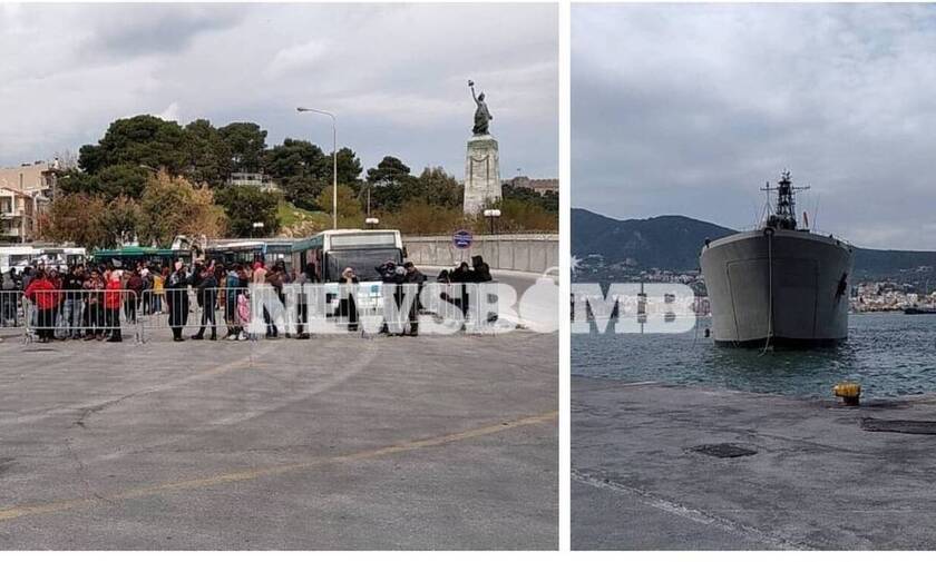 Το Newsbomb.gr στη Μυτιλήνη: Πότε θα αναχωρήσει το αρματαγωγό «Ρόδος» (vid)