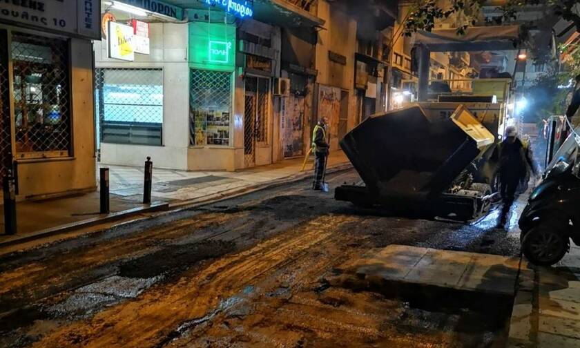 Ασφαλτοστρώσεις σε πάνω από 80 δρόμους από τον Δήμο Αθηναίων