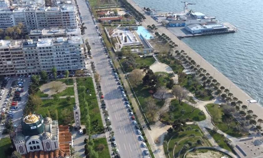 Κορονοϊός: Η άδεια Θεσσαλονίκη από ψηλά - Απίστευτες εικόνες