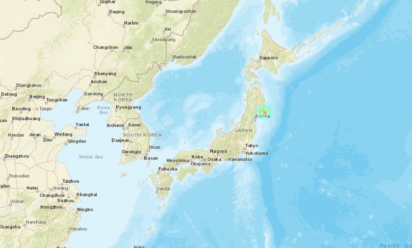 Ισχυρός σεισμός 6,4 Ρίχτερ στα ανοικτά των ανατολικών ακτών της Ιαπωνίας