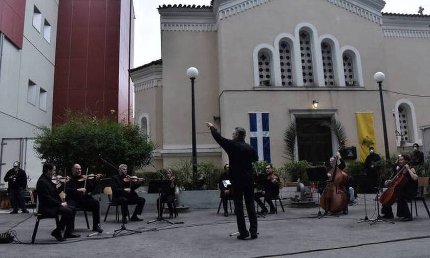 Η ορχήστρα σύγχρονης μουσικής της ΕΡΤ έκανε συναυλία στον Ευαγγελισμό