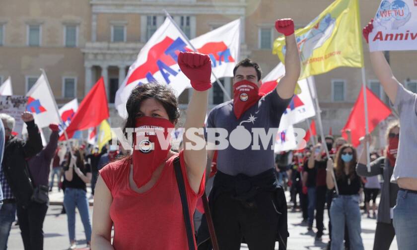 Symbolic rally at Syntagma square for Labour Day concluded