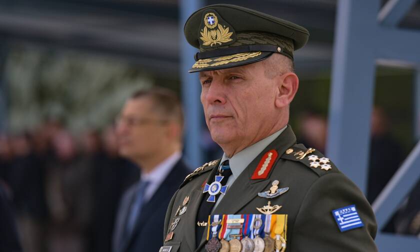 Greek armed forces chief Gen. Floros speaks with top NATO officials