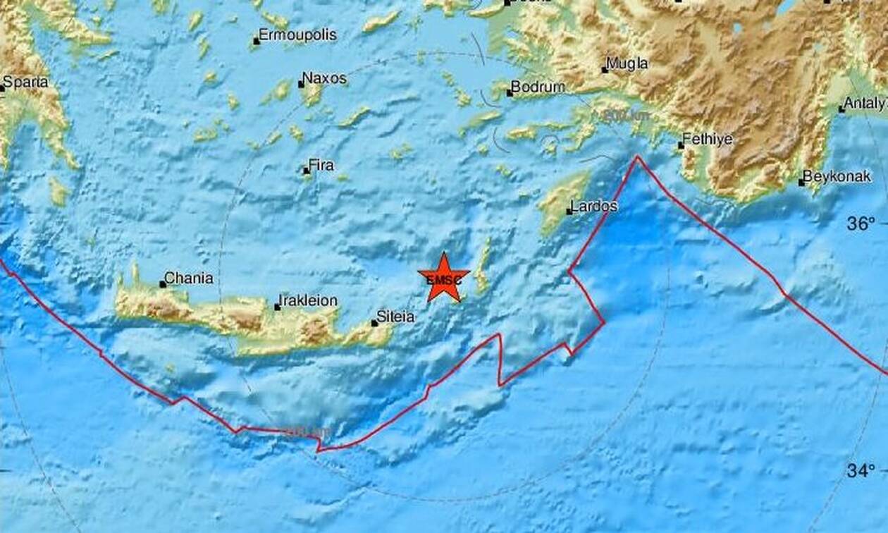 Σεισμός: Διπλή σεισμική δόνηση κοντά στην Κάσο (pics)