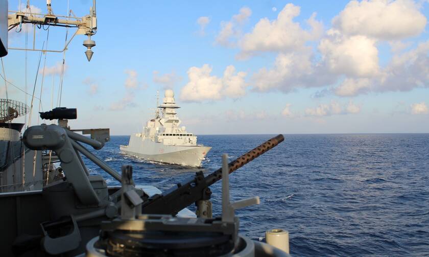 Πολεμικό Ναυτικό: Συνεκπαίδευση ελληνικής και ιταλικής φρεγάτας