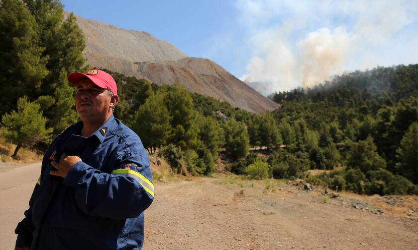 Φωτιά στο Ρέθυμνο: Υπό μερικό έλεγχο η πυρκαγιά στο Αμάρι