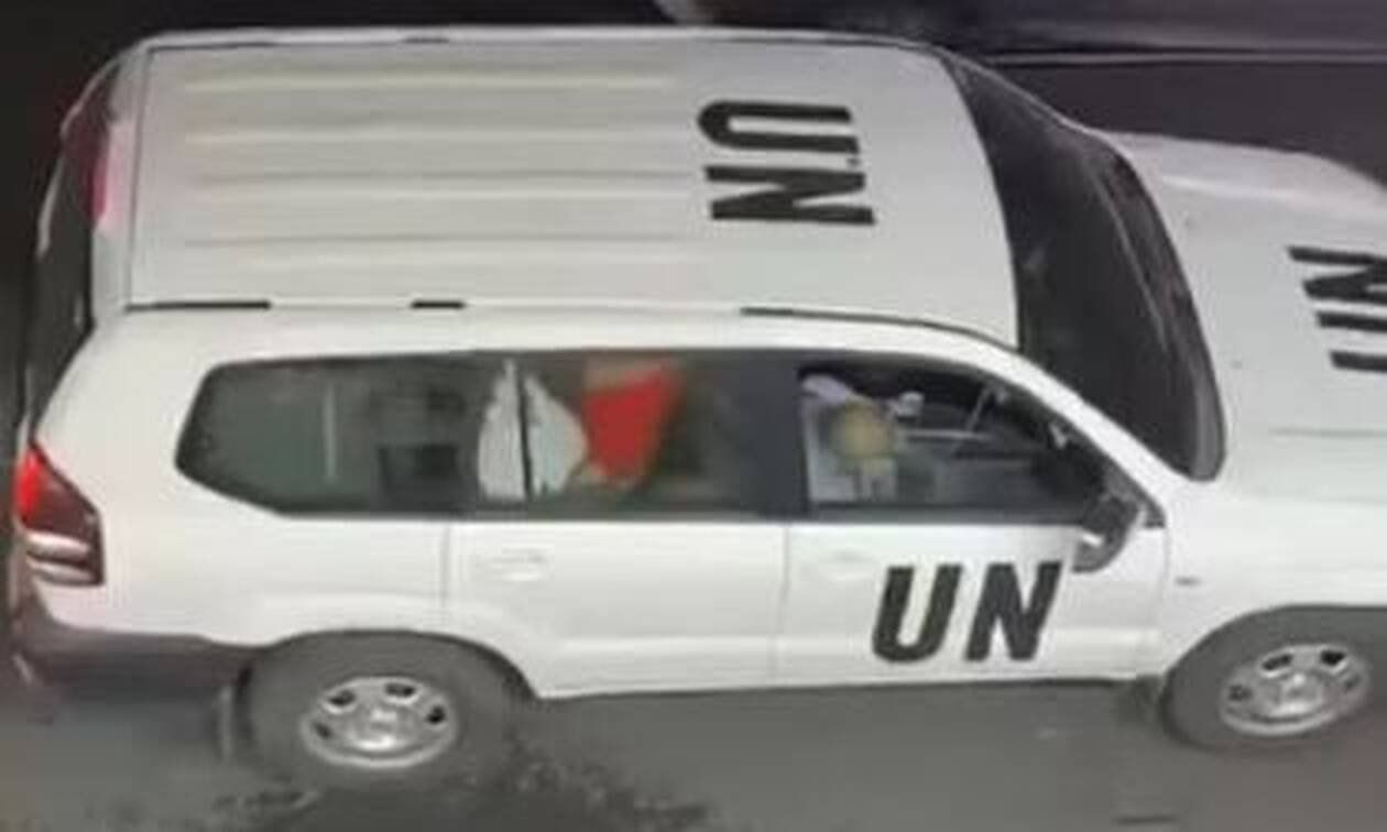 Απίστευτες εικόνες: Έκαναν σεξ μέσα σε επίσημο αυτοκίνητο του ΟΗΕ