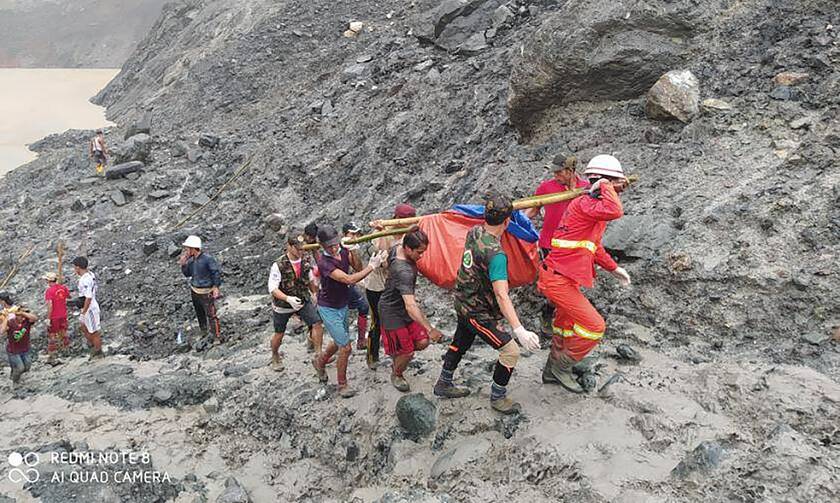 Μιανμάρ: Τουλάχιστον 160 νεκροί από κατολίσθηση σε ορυχείο (ΣΚΛΗΡΕΣ ΕΙΚΟΝΕΣ)