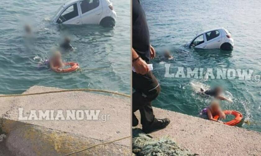 Φθιώτιδα: Πήγαν να μπουν στο πλοίο και βρέθηκαν με το αμάξι στη θάλασσα