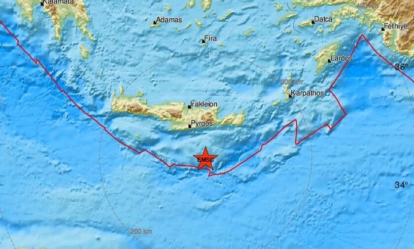 Σεισμός νότια της Κρήτης (pics)