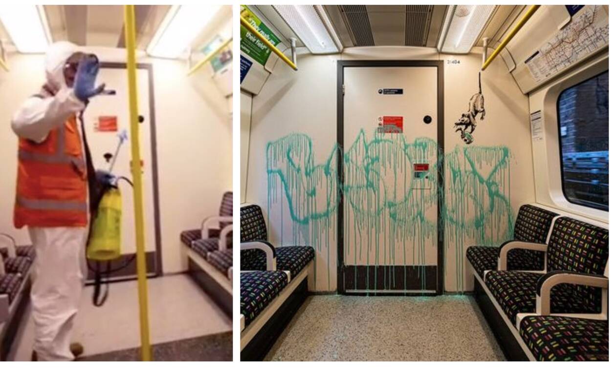 Σπάνια εμφάνιση του Banksy: Τον είδαν στο μετρό, πώς αντέδρασε