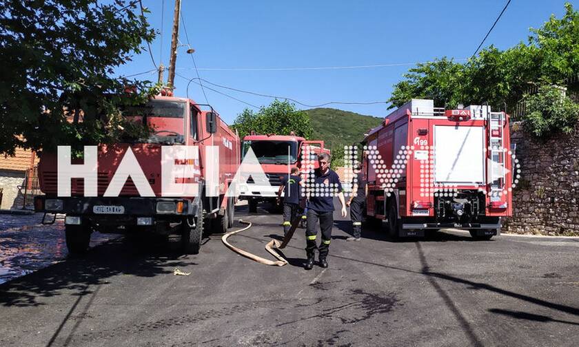 Ηλεία: Οριοθετήθηκε η φωτιά στη Ζαχάρω (pics)