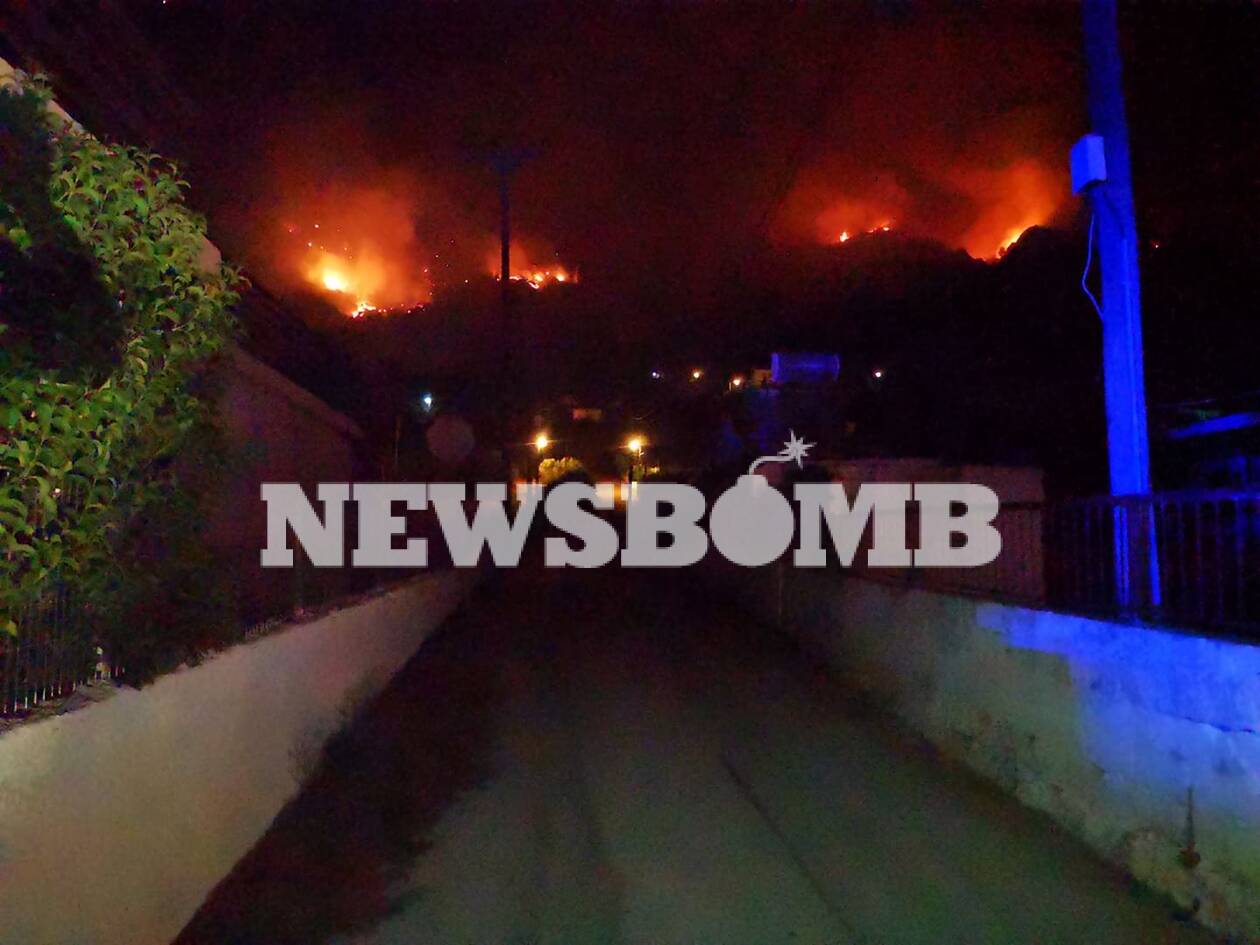 Φωτιά Κεχριές: Ακόμη μία νύχτα αγωνίας - Σε ύφεση η πυρκαγιά