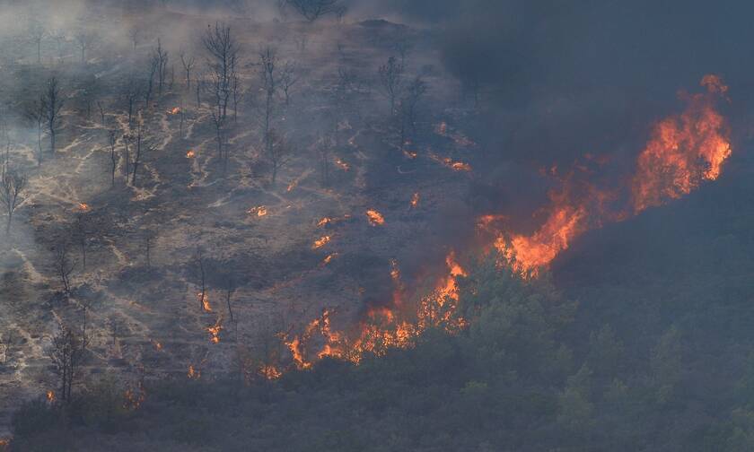 Μαίνεται η πυρκαγιά στα Κύθηρα: Ενισχύονται οι δυνάμεις της Πυροσβεστικής