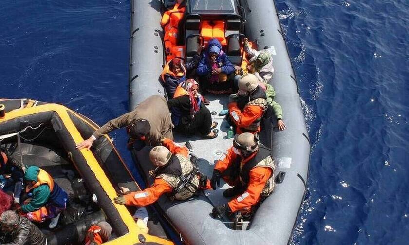Χάλκη: Σε εξέλιξη μεγάλη επιχείρηση διάσωσης 80 μεταναστών που επέβαιναν σε σκάφος 