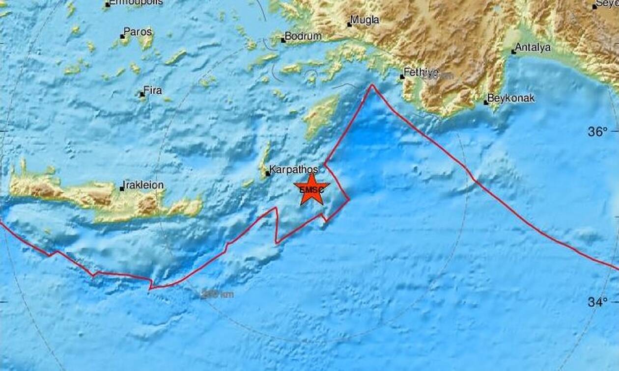Σεισμός κοντά στην Κάρπαθο (pics)
