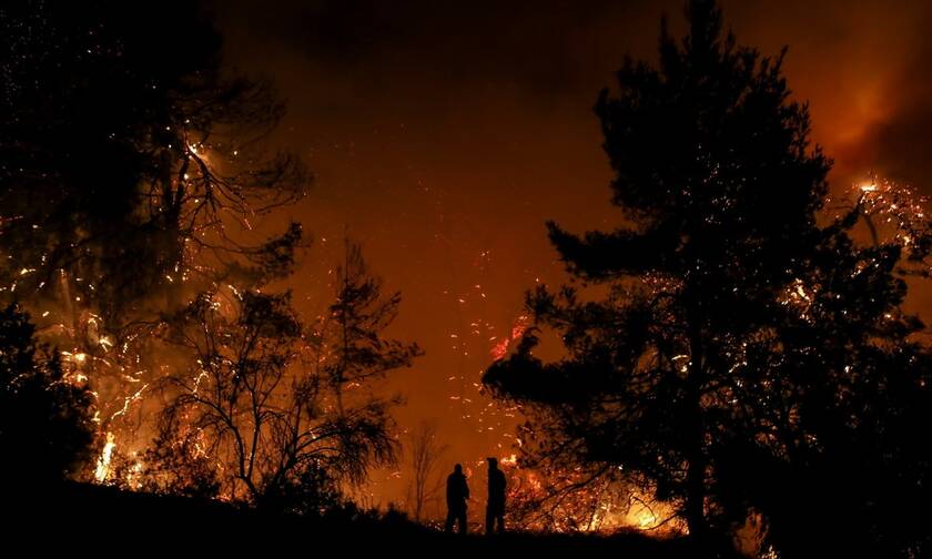 Φωτιά στην Κεφαλονιά: Σε πλήρη εξέλιξη η μεγάλη πυρκαγιά στην περιοχή Αννινάτα
