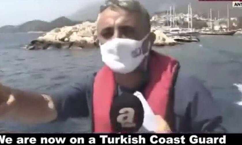 Βίντεο - σοκ: Τούρκοι δημοσιογράφοι σουλατσάρουν δίπλα στο Καστελόριζο
